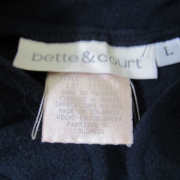 Bette & Court Blue Brenda Shcultz Womens Large Full Zipper Pockets Tennis Vest - Picture 8 of 9